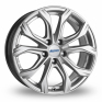 20 Inch Alutec W10 Silver Alloy Wheels